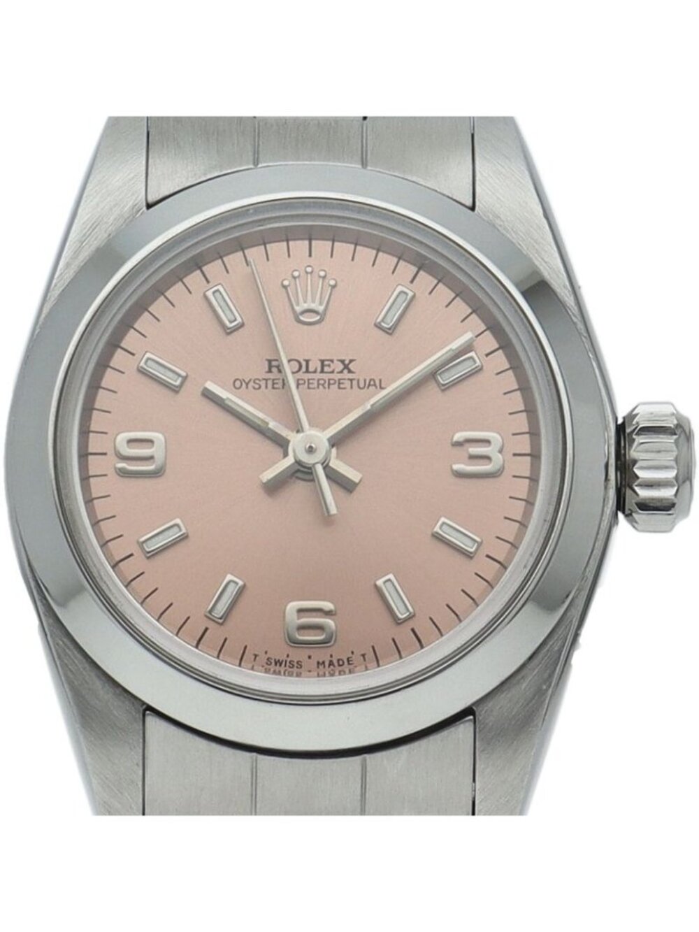 Rolex Oyster Perpetual Watch SS Pink